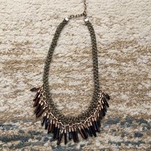 Stella & Dot Statement Necklace - Rose Gold